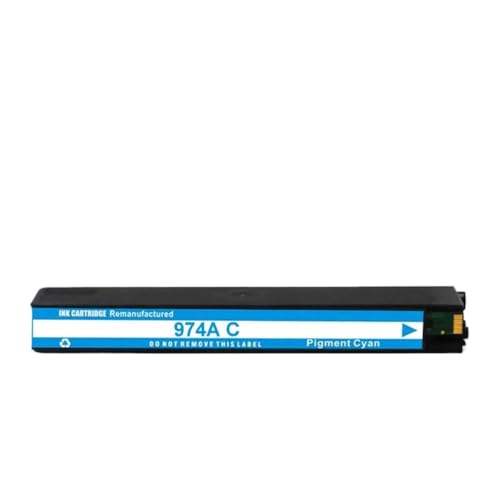 ZJNWTVUH Kompatible Pigmenttintenkassette 974a 974x Kompatibel mit 352DW 377DW 452DW 477DW 552DW 577DW P55250DW P57750 Drucker(974A 55ml-C) von ZJNWTVUH