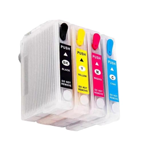 ZJNWTVUH Nachfüllbares Tintenpatronen-Set mit ARC-Chip, kompatibel mit verschiedenen Druckern, einschließlich XP3100 XP3105 WF2830DWF WF2835DW WF2850DWF WF2810DWF von ZJNWTVUH
