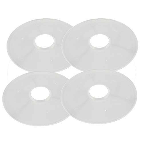 ZJONE 4 Stück Runde Silikon Dehydrator Blätter Nahrungsmittel Dörrobst Rollenblätter Antihaft Dehydrator Matte Für Obsttrockner Fruchtleder Obstledermatten (4PCS) von ZJONE