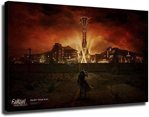 ZJP Fallout New Vegas, Poster, Wandkunst, Wanddekoration für Schlafzimmer, Wohnzimmer, Ölgemälde, Leinwanddrucke, ungerahmt, 40,6 x 61 cm von ZJP