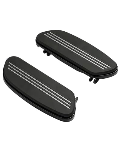 ZJSSJZ Passagier Fußrasten Für FL Softail 1986-2017 Touring 1986-2020 19 Für Ultra Begrenzte Street Glide Heritage Springer Motorrad Reiter Trittbrett Kit Fußrasten Motorrad(Black) von ZJSSJZ