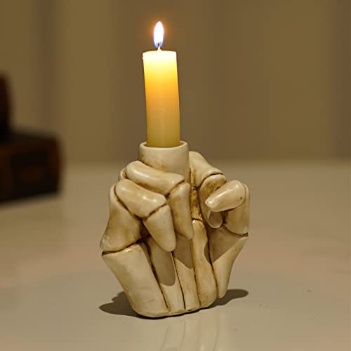 Mittelfinger Kerzenständer, Hand Kerzenhalter Mittelfinger, Handgesten Kerzenständer, Gesten-Kerzenhalter in 3D-Form, Material Harz von ZJT