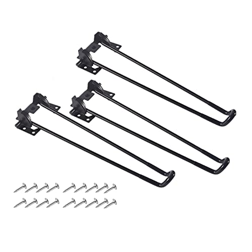 ZJT 3er Set Haarnadel Tischbeine, Hairpin Legs für Kaffeetisch, Runder Tisch (42cm) von ZJT