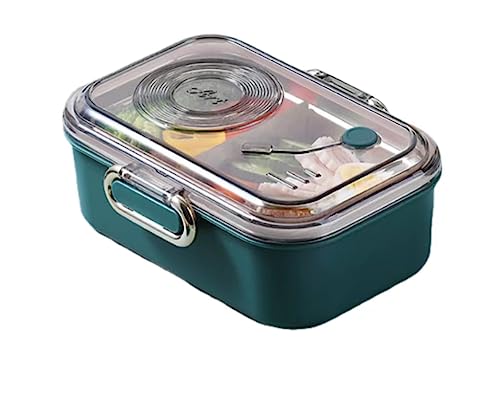 ZJT Grammophon Bento Box, Retro Edelstahl Lunchbox, Entworfen für Studenten und Büroangestellte, die eine robuste und langlebige Lunchbox aus Edelstahl Suchen. (grün) von ZJT
