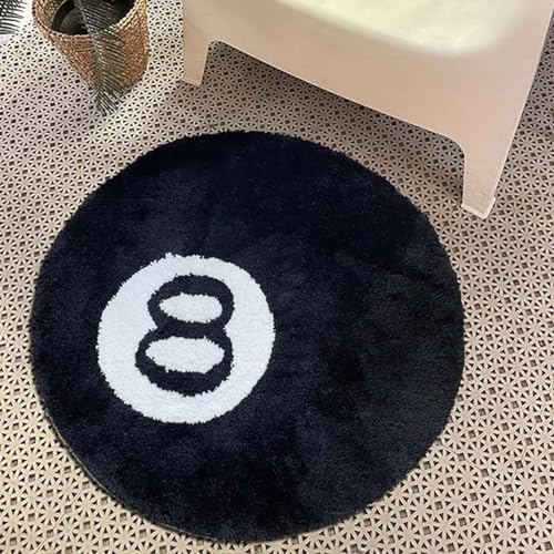 ZJTBDATG 8 Ball Teppich Simulation Billard Beflockt Bodenteppich Weich Stuhl Pad Anti Rutsch Badematte Kinder Schlafzimmer Schwarz 8 Ball Rug für Wohnzimmer Dekoration rutschfeste,D,100x100cm ZJTBDATG 8 Ball Teppich Simulation Billard Beflockt Bodenteppich Weich Stuhl Pad Anti Rutsch Badematte Kinder Schlafzimmer Schwarz 8 Ball Rug für Wohnzimmer Dekoration rutschfeste,D,100x100cm von ZJTBDATG