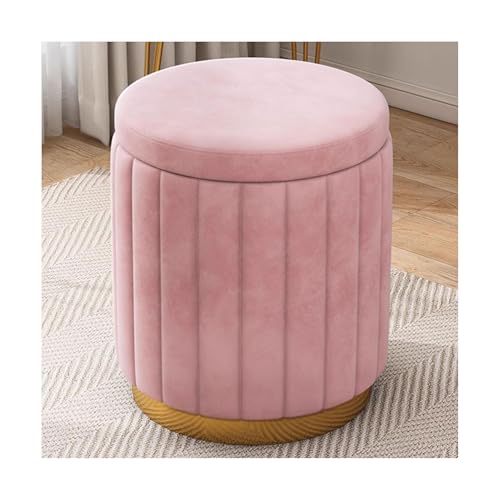 Polyester-Osmanen mit Holzrahmen Moderne abnehmbare Ottoman Fußruhe Hochwesende Eitelkeitshocker 13,3 x 17,3 Zoll von ZJTHY