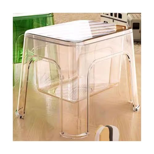 ZJTHY Plastikosten mit Deckel Stylish Storage Ottoman Sturdy Fußhocker versteckt Aufbewahrung Ottomane kompakter Kleiner osmanischer Wohnheim von ZJTHY