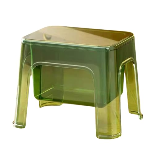 ZJTHY Plastikosten mit Deckel Stylish Storage Ottoman Sturdy Fußhocker versteckt Aufbewahrung Ottomane kompakter Kleiner osmanischer Wohnheim von ZJTHY