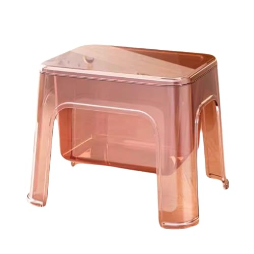 ZJTHY Plastikosten mit Deckel mit stilvollem Fußhocker versteckt Aufbewahrung Ottomane für Wohnzimmer Schlafzimmer Couch Innerway von ZJTHY