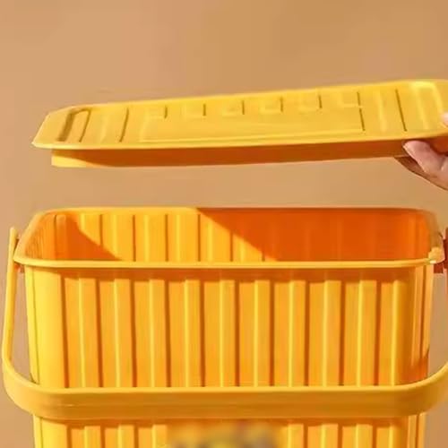 ZJTHY Plastikosten mit Griff mit multifunktionalem Fußhocker verstecktes Aufbewahrung Fußrest Store Stilvoller Speicher Ottoman von ZJTHY