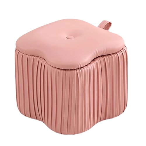 ZJTHY Polyester -Osmanen mit Holzrahmen Moderne gefüllte Pouf -Ottomane robuste Eitelkeitshocker Kompakt Aufbewahrungshocker Ottoman von ZJTHY