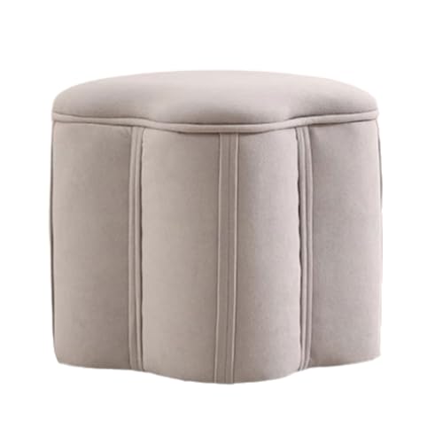 ZJTHY Polyester -Osmanen mit hölzernem Rahmen stilvolle gepolsterte ottomane Fußruhe für Wohnzimmer Schlafzimmer Schlafzimmer 12,5 x 13,7in von ZJTHY