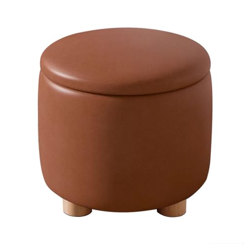 ZJTHY Polyester-Ottomane mit Holzrahmen, hohe Widerstandsfähigkeit, Schaumstoff-Fußhocker, runde Fußstütze, Hocker, stabil, klein, Ottomane, Wohnheim ZJTHY Polyester-Ottomane mit Holzrahmen, hohe Widerstandsfähigkeit, Schaumstoff-Fußhocker, runde Fußstütze, Hocker, stabil, klein, Ottomane, Wohnheim von ZJTHY