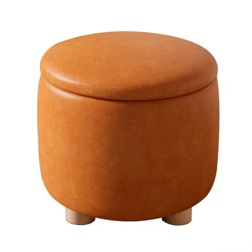 ZJTHY Polyester-Ottomane mit Holzrahmen, hohe Widerstandsfähigkeit, Schaumstoff-Fußhocker, runde Fußstütze, Hocker, stabil, klein, Ottomane, Wohnheim ZJTHY Polyester-Ottomane mit Holzrahmen, hohe Widerstandsfähigkeit, Schaumstoff-Fußhocker, runde Fußstütze, Hocker, stabil, klein, Ottomane, Wohnheim von ZJTHY