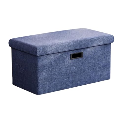 ZJTHY Polyester-Ottomanen Hocher-Foam-Fußhocker Faltbare Aufbewahrungstool Bank Rechteckige Speicher Stuhl von ZJTHY
