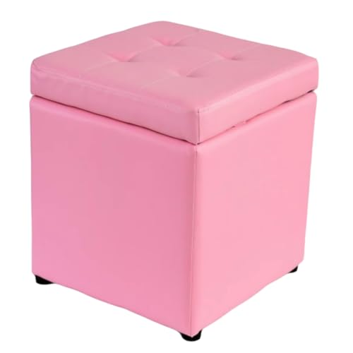 ZJTHY Pu Ottomans mit Holzrahmen hoher Resilienz Schwamm Fuß Ruhestelle Ottoman Quadratmeter für Wohnzimmer Schlafzimmer Schlafzimmer Schlafzimmer von ZJTHY