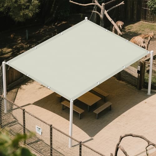 Sonnensegel Wasserdicht 1.6 x 1.6 m Rechteckig Wasserdicht 98% UV Schutz Sonnendach Beschattung Ohne Bohren mit Ösen Segeltuch für Terrasse Balkon, Beige Sonnensegel Wasserdicht 1.6 x 1.6 m Rechteckig Wasserdicht 98% UV Schutz Sonnendach Beschattung Ohne Bohren mit Ösen Segeltuch für Terrasse Balkon, Beige von ZJUNLI