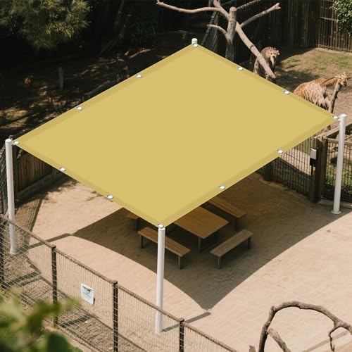 Sonnensegel Wasserdicht 2.6 x 5.5 m Rechteckig Wasserdicht 98% UV Schutz Sonnendach Beschattung Ohne Bohren mit Ösen Segeltuch für Terrasse Balkon, Creme Farben Sonnensegel Wasserdicht 2.6 x 5.5 m Rechteckig Wasserdicht 98% UV Schutz Sonnendach Beschattung Ohne Bohren mit Ösen Segeltuch für Terrasse Balkon, Creme Farben von ZJUNLI