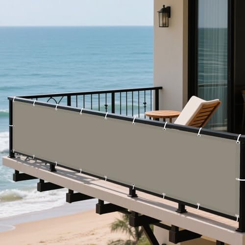 Sonnensegel Wasserdicht Rechteckig mit Ösen 130 x 325 cm Rechteckig Wasserdicht 98% UV Schutz Schattentuch Quadrat mit Ösen Und Befestigungsseile für Terrasse Camping, Khaki Sonnensegel Wasserdicht Rechteckig mit Ösen 130 x 325 cm Rechteckig Wasserdicht 98% UV Schutz Schattentuch Quadrat mit Ösen Und Befestigungsseile für Terrasse Camping, Khaki von ZJUNLI