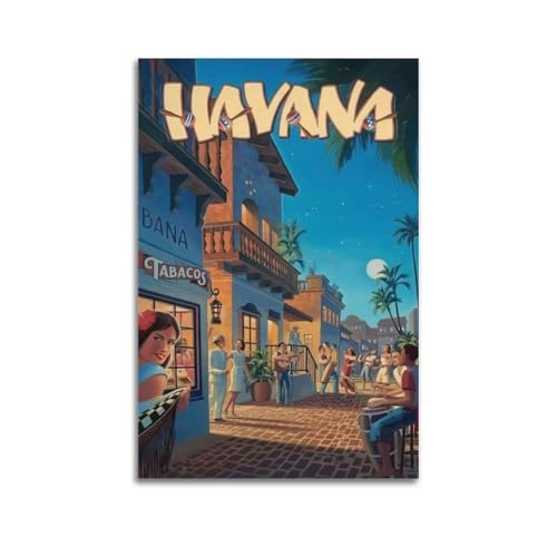 ZJWIFHWW Havanna-Kunst-Poster, dekoratives Gemälde, Leinwand, Wandposter und Kunstbild, Druck, moderne Familienschlafzimmer-Dekoration, Poster, 40 x 60 cm ZJWIFHWW Havanna-Kunst-Poster, dekoratives Gemälde, Leinwand, Wandposter und Kunstbild, Druck, moderne Familienschlafzimmer-Dekoration, Poster, 40 x 60 cm von ZJWIFHWW