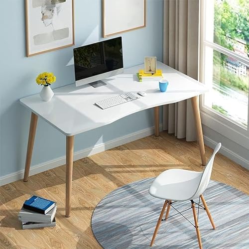 Computer-Home-Office-Schreibtisch mit Schubladen, Mehrzweck-Holztisch, Computer-Arbeitsplatz, Arbeitszimmer, Schreibtisch, modern, einfach, Keine Montage ohne Stuhl (47,5" L x 23,5" B x 29" von ZJXDPBF
