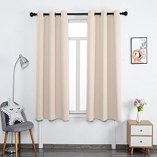 ZJXSNEH Gardinen mit Ösen Verdunklungsvorhänge Thermo Vorhang Blickdicht für Schlafzimmer & Wohnzimmer Hell-Pink Breite 200x Höhe 200cm|2er Set von ZJXSNEH