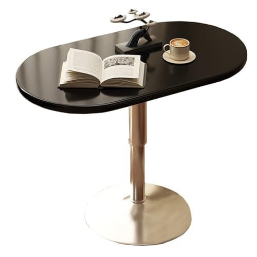ZJYIGOWL Höhenverstellbarer Beistelltisch Platzsparender Couchtisch Mit Metallgestell Schmaler Laptop-Schreibtisch Aus Holz Für Wohnzimmer, Schlafzimmer, Einfache Montage(Style 3) von ZJYIGOWL