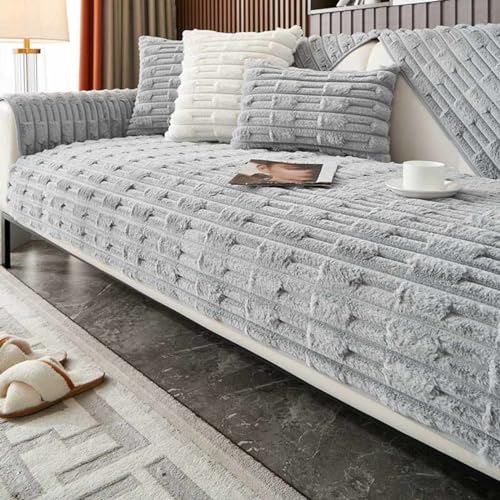 ZJZFL Couch überzug l Form samt sofabezug 1 2 3 4 sitzer Sofaschoner antirutsch Sofa Überzug hundedecke Sofa Sofaschutz Sofa Überwurf sofahusse ,charcoalgray-70 * 150cm von ZJZFL