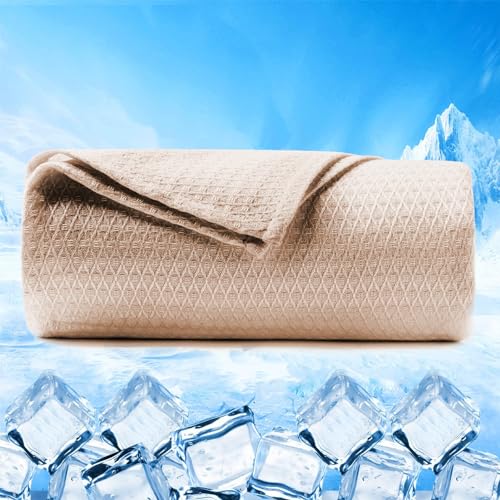 ZJZG Kühldecke Leichte Sommerdecke, Kühldecke Bambus Decke, Chill Kühlbambusfasern, Doppelseitige Selbstkühlende Decke, Kühlende Decke Cooling Blanket zum Schlafen für Menschen von ZJZG