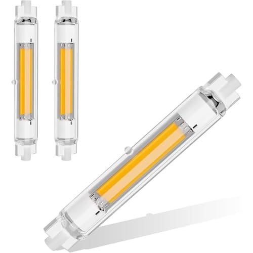 ZJZG R7S LED 118mm Dimmbar, R7S LED 118mm 30W Ersatz für 300W Halogen Leuchtmittel, R7S Leuchtmittel LED Stab Kaltweiß 6000K 3000LM, Kein Flackern, 360°Abstrahlwinkel, 2er Pack von ZJZG