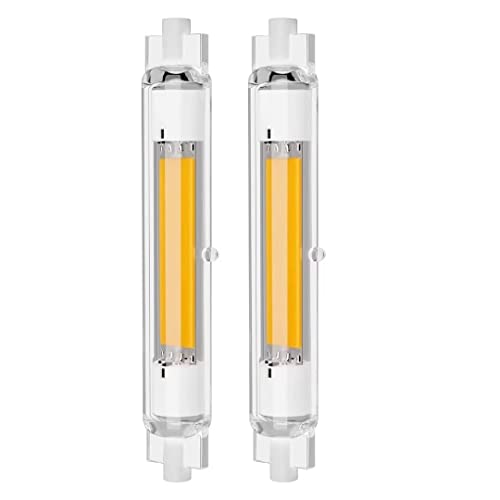 ZJZG R7S LED 118mm Dimmbar Glühbirne, Lampen R7S LED 118mm 30W Lampen Naturweiß 4500K 3000LM, Ersatz für 300W Halogenlampen, Kein Flackern, 360°Abstrahlwinkel LED Stab, 2er Pack von ZJZG