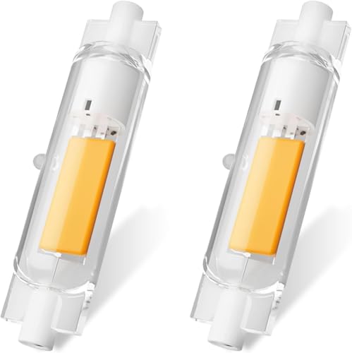 ZJZG R7S LED 78mm Dimmbar 20W Lampen, R7S LED Glühbirne Ersatz für 200W Halogenlamp, R7S 78mm Kaltesweiß 6000K 2000LM, Kein Flackern, 360°Abstrahlwinkel LED Stab, LED Leuchtmittel, 2er Pack von ZJZG