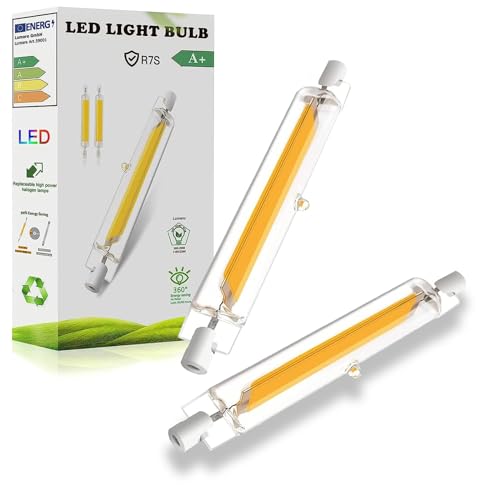 ZJZG R7S LED 118mm Dimmbar, 20W R7S LED Ersatz für 200W Halogenlampen, R7S LED 118mm Naturweiß 4500K 2000LM, Kein Flackern, 360°Abstrahlwinkel LED Stab, LED Leuchtmittel, 2er Pack von ZJZG