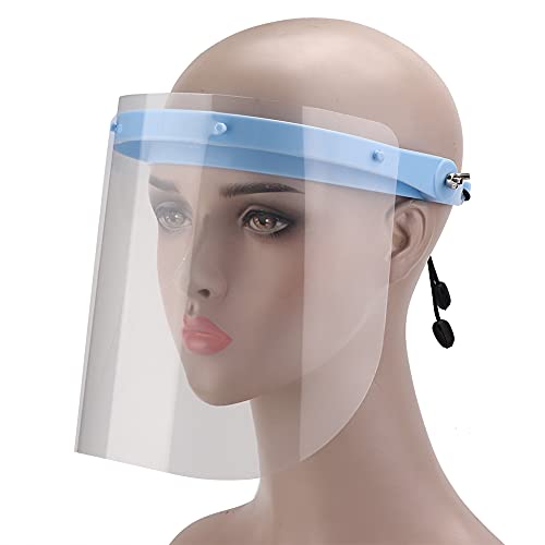 10 Stück Gesichtsschutz, wasserdichter Antifog Transparent Vollgesichtsschutz Gesichtsschutz Visierschutz mit Rahmen Augen und Gesicht schützen von ZJchao
