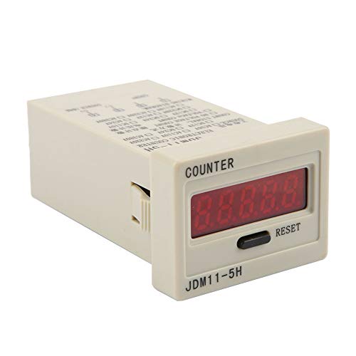 Digitaler Zähler, JDM11-5H 5-Ziffer-Anzeige Elektronischer Akkumulierter Zähler mit Manuellem Reset für Verschiedene Signaleingangsanwendungen (DC12V) von ZJchao