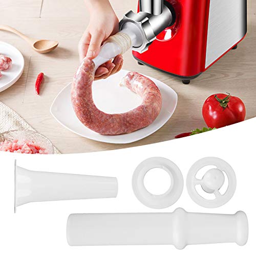 ZJchao Fleischwolf-Aufsatz, Sausage Stuffer Sauce Maker, Universal Food Pusher + Wurstfülldüse + Kubbe Attachment Kit für 5# Fleischwolf ZJchao Fleischwolf-Aufsatz, Sausage Stuffer Sauce Maker, Universal Food Pusher + Wurstfülldüse + Kubbe Attachment Kit für 5# Fleischwolf von ZJchao