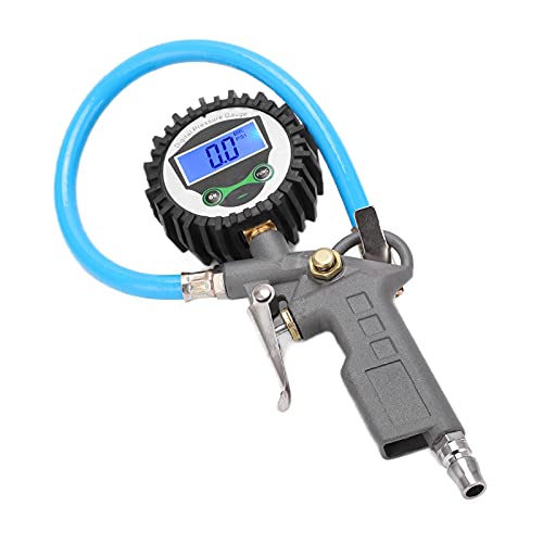 Reifendrahtstufe, Digitaler Reifen -Inflator -Druckmessgerät Reifeninflator Universal Luftdruckanzeige für Reifen Hintergrundbeleuchtung 0‑230psi Zinklegungsmessgerät Luftkompressor Werkzeug von ZJchao