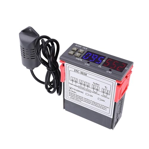 STC-3028 Digitalanzeige-Temperatur- und Luftfeuchtigkeitsregler-Messgerät mit Integriertem Sensor, Flammhemmendem ABS-Kunststoffgehäuse, Dual-Display-Dual-Temperatur Zum STC-3028 Digitalanzeige-Temperatur- und Luftfeuchtigkeitsregler-Messgerät mit Integriertem Sensor, Flammhemmendem ABS-Kunststoffgehäuse, Dual-Display-Dual-Temperatur Zum von ZJchao