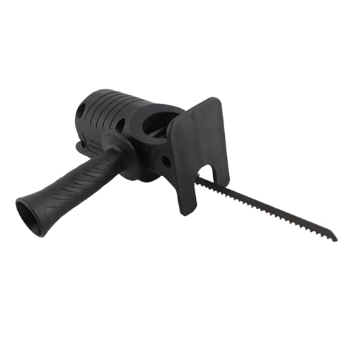 Säbelsägen-Aufsatzsatz, Sägebohrer-Aufsatz, ABS-Säbelsägen-Aufsatz, Kettensägen-Adaptergriffsatz für Bohrmaschine mit Klingen für Stichsägen Zum Schneiden von Metall und Holz von ZJchao