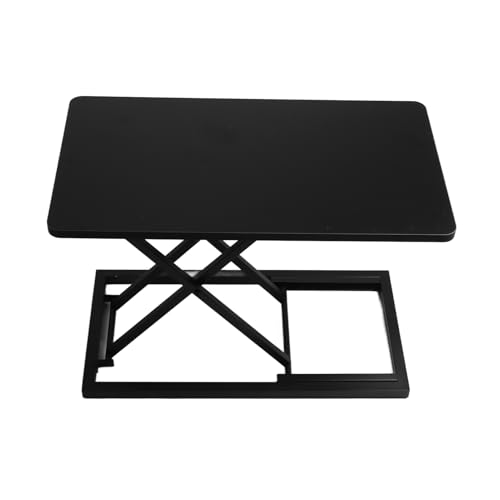 Stehschreibtisch, Stand -up -Schreibtisch Ständiger Computer Lifttisch Ständige Schreibtischwandler mit 7 Getriebeklapper Laptop -Schreibtisch Erhöhen des Rahmens Mobile Arbeitstisch für Standtisch von ZJchao