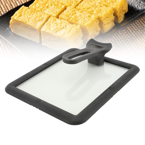 Tamagoyaki Pfannendeckel, 5.9 x 7.1in Rechteckiger Glaspfannendeckel, Verdickter Deckel aus Gehärtetem Glas mit Silikonrand Eierpfannenabdeckung für Omelettpfannen, Eckige Pfanne Tamagoyaki Pfannendeckel, 5.9 x 7.1in Rechteckiger Glaspfannendeckel, Verdickter Deckel aus Gehärtetem Glas mit Silikonrand Eierpfannenabdeckung für Omelettpfannen, Eckige Pfanne von ZJchao