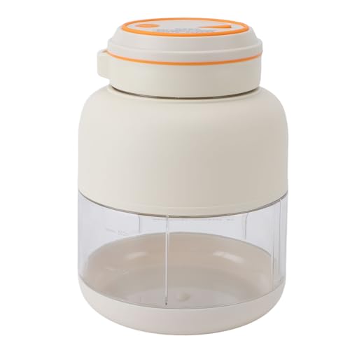Tragbarer Mixer, Eiscrusher-Mixer, 1300-mAh-Akku, Tragbarer Mixer mit 800 Ml Fassungsvermögen, Verbesserte Klingen, Seidige Getränke für Unterwegs (WHITE) von ZJchao