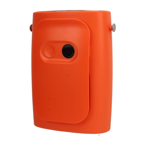 ZJchao 10.000 MAh Tragbarer Lüfter, Taillenhänge -Mini -Lüfter mit LED -Display -Leistungsvisualisierung, Weitwinkel -Luftauslass, Tragbarer Mobiler Strom Im Freien Im Freien (ORANGE) von ZJchao