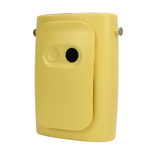ZJchao 10.000 MAh Tragbarer Lüfter, Taillenhänge -Mini -Lüfter mit LED -Display -Leistungsvisualisierung, Weitwinkel -Luftauslass, Tragbarer Mobiler Strom Im Freien Im Freien (YELLOW) von ZJchao