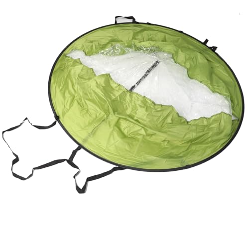 ZJchao 108 cm Downwind Segel Kajak Segelwindpaddel Segel mit Klarem Fenster UV -Schutz Kompaktes Design für Kajak -Kanus in Schlauchboote Boote Boote (Green) von ZJchao