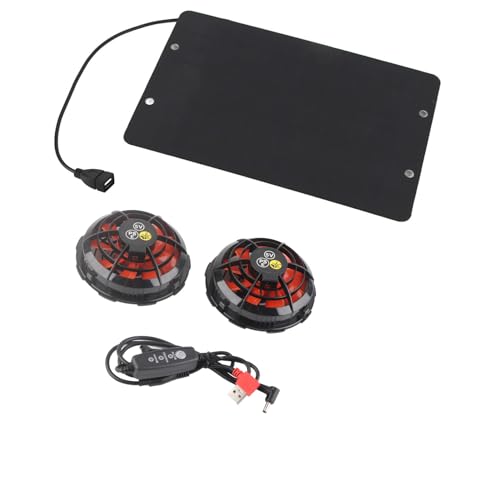 ZJchao 10W Solarlüfter Outdoor IPX7 Wasserdichte Hühnchen -Coop Solar Lüfter Greenhouse Solar Fan mit Dual Split Lüftermontage Kit für Hühner Coops Greenhouses Sheds RVS Camping von ZJchao