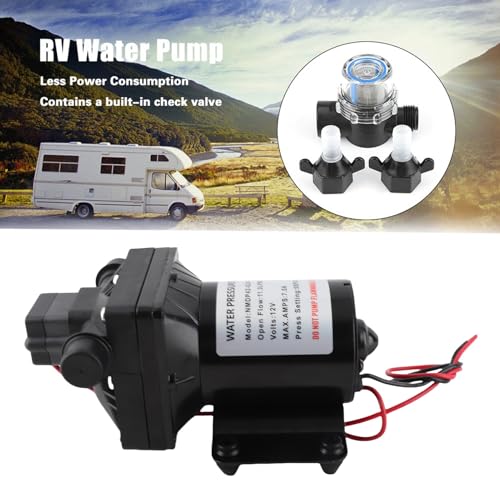 ZJchao 12 V DC Wasserpumpe für Wohnmobile und Karawane Hochdruck 55 Psi Transferpumpe, 3 Gpm Selbstprimingwasserpumpe für Süßwassersysteme Kompakt 12 V Wasserzirkulationspumpe von ZJchao