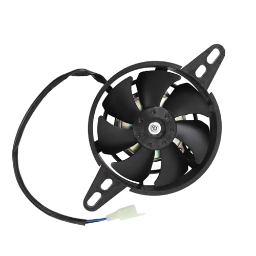 ZJchao 12 V Motorradkühlerlüfterkühlungslüfter für ATV Quad-Effiziente Motorkühllüfter mit Haltbarem ABS-Plastikblätter Gusseisenrahmen für 150-250 Ccm Go Kart Motorrad ZJchao 12 V Motorradkühlerlüfterkühlungslüfter für ATV Quad-Effiziente Motorkühllüfter mit Haltbarem ABS-Plastikblätter Gusseisenrahmen für 150-250 Ccm Go Kart Motorrad von ZJchao
