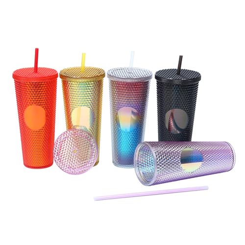ZJchao 24-Unzen-Wasserbecher mit Großer Kapazität mit Breitem Öffnen und Lecksicherem Deckel, Doppelter Schicht Isoliertem Becher für Trinkwasser, Kaffee, Tee, Saft; Mattes (Gradientenrot und grün) ZJchao 24-Unzen-Wasserbecher mit Großer Kapazität mit Breitem Öffnen und Lecksicherem Deckel, Doppelter Schicht Isoliertem Becher für Trinkwasser, Kaffee, Tee, Saft; Mattes (Gradientenrot und grün) von ZJchao
