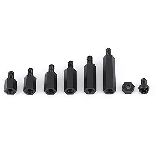 ZJchao 250pcs Standoffs Nylon Nylon Hex Spacer Standoff -Kit mit Aufbewahrungsbox M2 M3 Männlich Weibliche Hex -Säulen Säulen Abstandshalter Schraubmutter Sortiment Kit Zur Montage zwischen der PCB ZJchao 250pcs Standoffs Nylon Nylon Hex Spacer Standoff -Kit mit Aufbewahrungsbox M2 M3 Männlich Weibliche Hex -Säulen Säulen Abstandshalter Schraubmutter Sortiment Kit Zur Montage zwischen der PCB von ZJchao